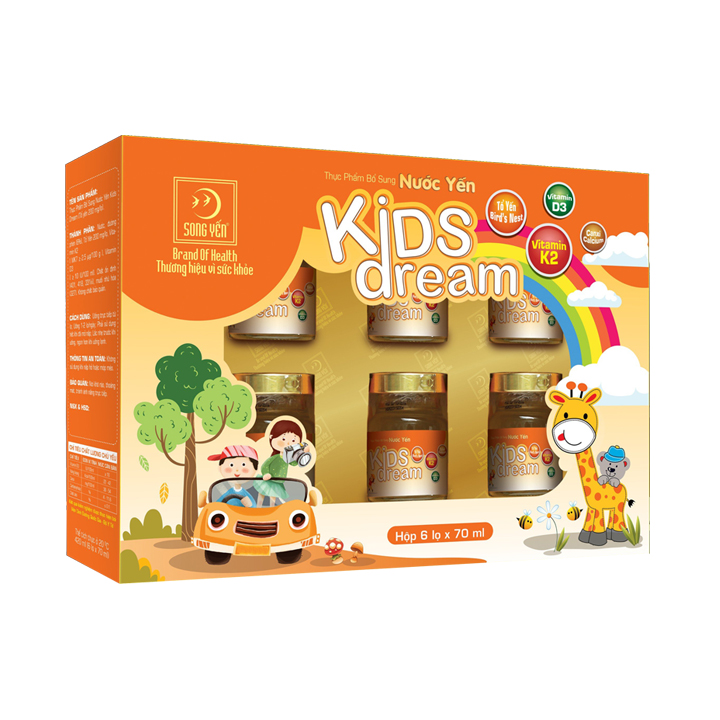Thực phẩm bổ sung - Nước Yến Kids Dream Hộp 6 Lọ