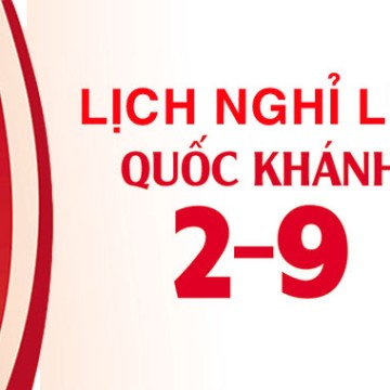 THÔNG BÁO NGHỈ LỄ QUỐC KHÁNH 2/9/2022