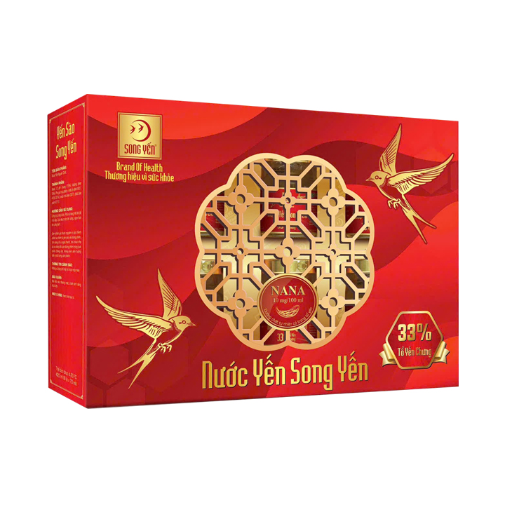 Nước Yến Song Yến (Tổ yến chưng 33%) Hộp 6x70ml