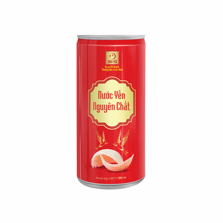 Nước Yến Nguyên Chất (Tổ yến chưng 2%) - Lon 190ml